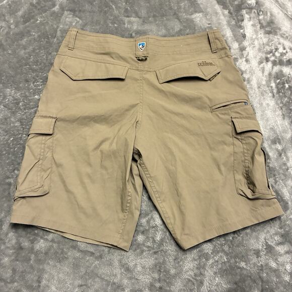 Kuhl Shorts Mens 33 Brown Renegade Cargo Mesh Pockets Hiking Stretch Nylon 5336 - Picture 5 of 10